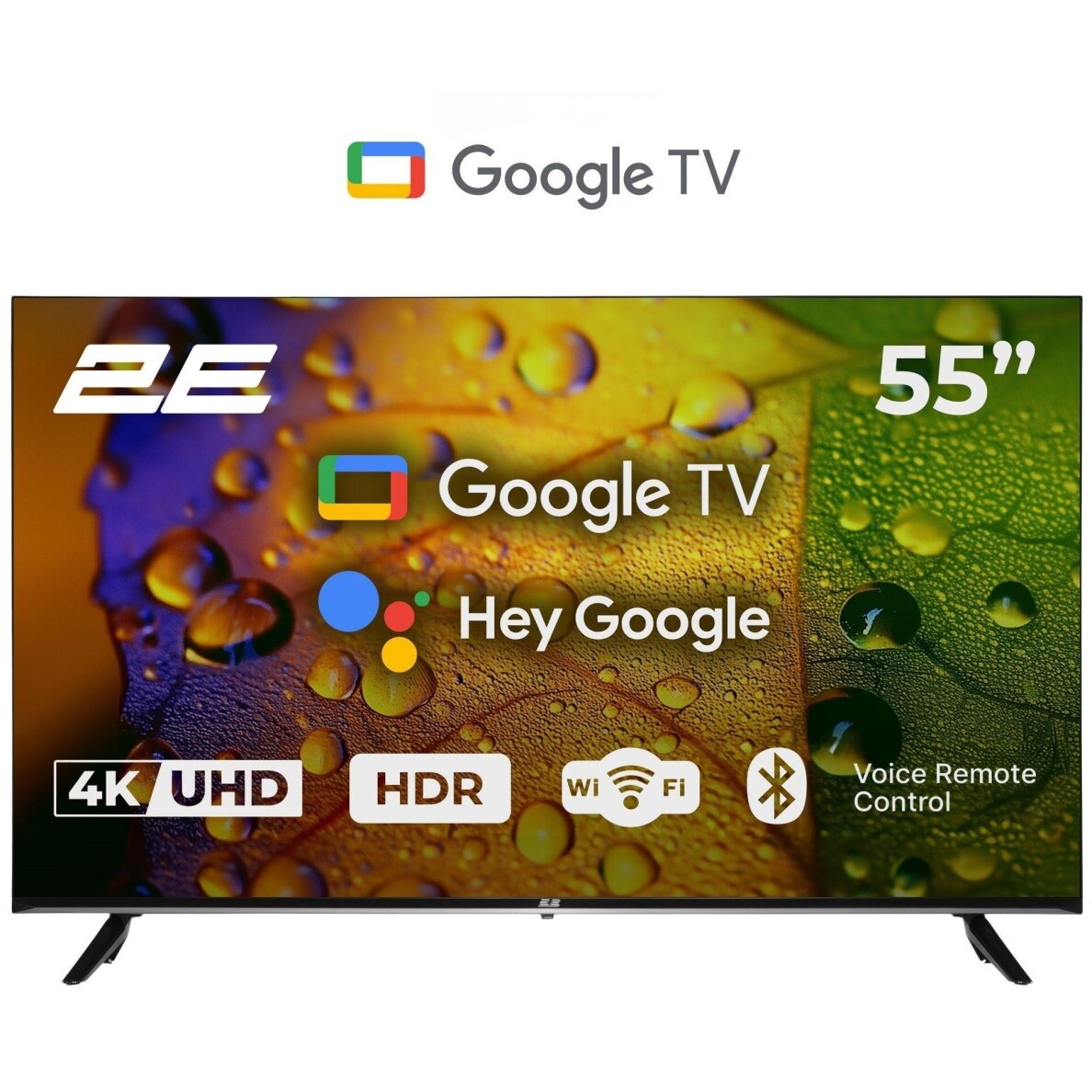 2E 55″ Smart TV, 4K, 60Hz, HDR, Google TV, Wi-Fi, Bluetooth (2E-55A07K) 2E 55″ Smart TV, 4K, 60Hz, HDR, Google TV, Wi-Fi, Bluetooth (2E-55A07K)