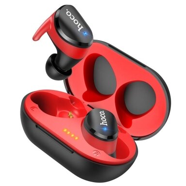 Bluetooth ausinukai Hoco ES41 Clear sound TWS Black-Red Bluetooth ausinukai Hoco ES41 Clear sound TWS Black-Red
