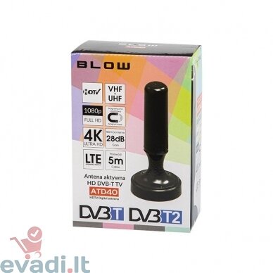 Aktyvi vidaus antena HD DVB-T BLOW ATD40
