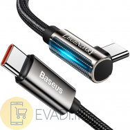 „Baseus Legend“ serija | USB-C Type-C 100W 20V/5A 2.0 m kampinis laidas su Power Delivery QC 4.0 LED