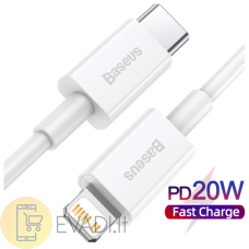 Baseus Superior serija | „USB-C Lightning“, skirtas „iPhone“ energijos tiekimui 20W 18W | 1.0 m