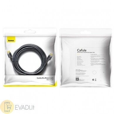 Baseus Cafule | Prijungti HDMI - HDMI 4K60Hz 18Gb/s FULL HD 3m 5