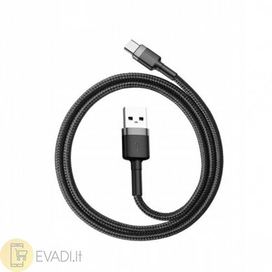 Baseus Cafule serija | USB Type-C USB-C Quick Charge 3.0 3A nailoninis laidas | 1.0 m 2