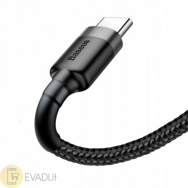 Baseus Cafule serija | USB Type-C USB-C Quick Charge 3.0 3A nailoninis laidas | 1.0 m 3