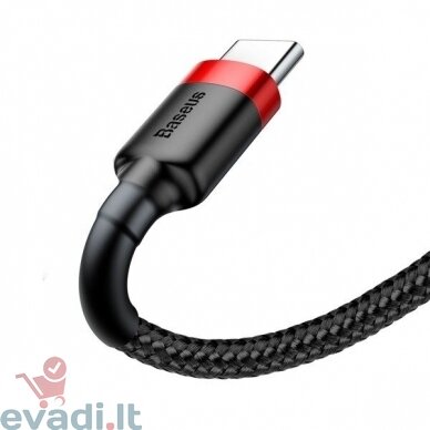 Baseus Cafule serija | USB USB-C Type-C Quick Charge 3.0 2A nailono laidas | 2.0 m 3