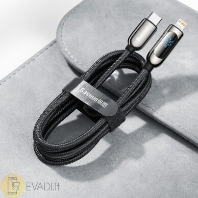 „Baseus Display“ greitas įkrovimas | USB-C – Lightning laidas skirtas iPhone 12 Power Delivery 20W 18W | 2.0 m