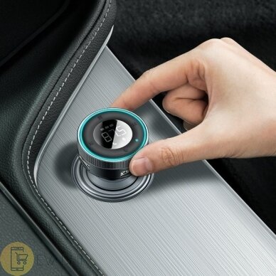 „Baseus Enjoy Car“ | FM AUX „Bluetooth 5.0“ siųstuvas 2x USB automobilinis įkroviklis 6