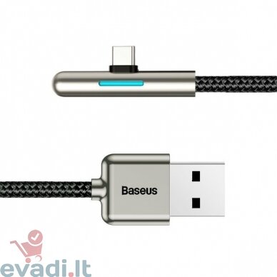 Baseus Iridescent Lamp serija | Kampinis USB laidas – C tipo Huawei Super Charge 40W EOL 2