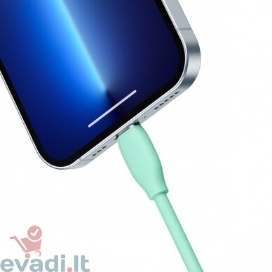 Baseus Jelly Liquid Silica Gel | USB-C - Lightning kabelis Apple iPhone Power Delivery 20W 1.2m ( Žalias )