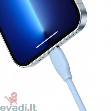 Baseus Jelly Liquid Silica Gel | USB-C - Lightning kabelis Apple iPhone Power Delivery 20W 1.2m ( Mėlynas ) 4