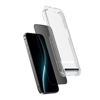 Benks Ultra Shield Privacy Glass FF70 – privatumo apsauginis stiklas iPhone 17 Pro Max (1 vnt.) Benks Ultra Shield Privacy Glass FF70 – privatumo apsauginis stiklas iPhone 17 Pro Max (1 vnt.)