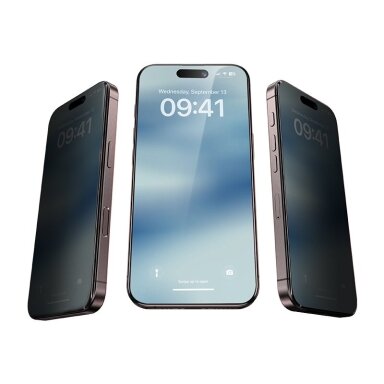 Benks Ultra Shield Privacy Glass – privatumo apsauginis stiklas iPhone 16 Plus / 15 Plus / 14 Pro (1 vnt.) Benks Ultra Shield Privacy Glass – privatumo apsauginis stiklas iPhone 16 Plus / 15 Plus / 14 Pro (1 vnt.)