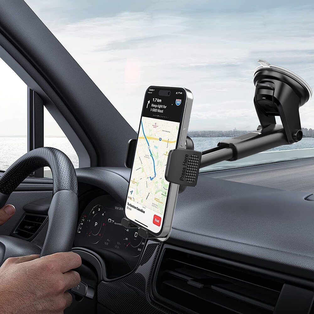 Blavec BH-07 automobilinis laikiklis prie stiklo, automatinis užspaudimas, 360° reguliacija, universalus, juodas 7 Blavec BH-07 automobilinis laikiklis prie stiklo, automatinis užspaudimas, 360° reguliacija, universalus, juodas 7