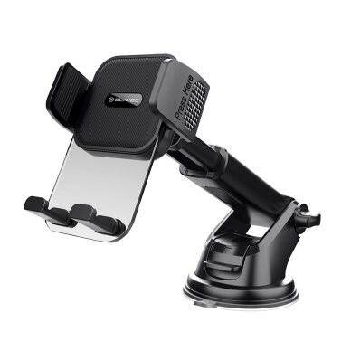 Blavec BH-07 automobilinis laikiklis prie stiklo, automatinis užspaudimas, 360° reguliacija, universalus, juodas 2