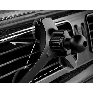 Blavec BH-09 magnetinis automobilinis laikiklis į groteles, 6 magnetai, 360° reguliacija, universalus, juodas 2