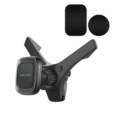Blavec BH-09 magnetinis automobilinis laikiklis į groteles, 6 magnetai, 360° reguliacija, universalus, juodas