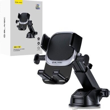 Blavec BH-12 automobilinis telefono laikiklis ant stiklo – 360° reguliuojamas, juodas 5 Blavec BH-12 automobilinis telefono laikiklis ant stiklo – 360° reguliuojamas, juodas 5