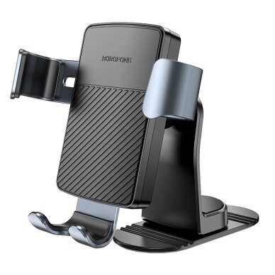 Borofone BH119 Refined grawitacinis telefonų laikiklis, klijuojamas, automatinis, juodas, universalus 3