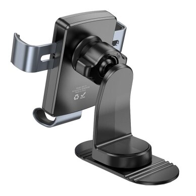 Borofone BH119 Refined grawitacinis telefonų laikiklis, klijuojamas, automatinis, juodas, universalus 4