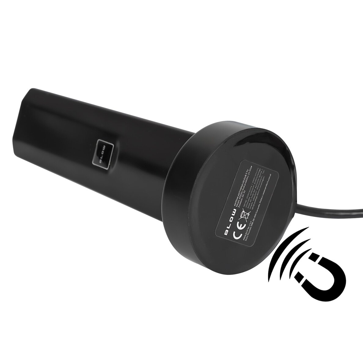 BLOW ATD50 – aktyvi vidaus DVB-T/T2 antena su 25 dB stiprintuvu ir magnetiniu pagrindu 3