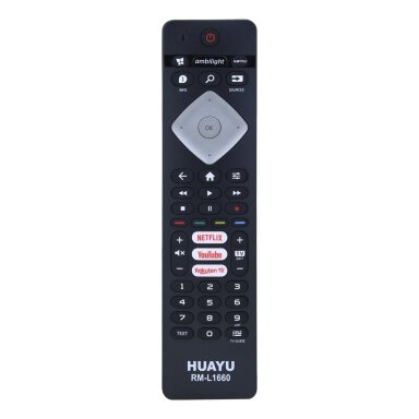 HUAYU RM-L1660 universalus nuotolinio valdymo pultas Philips televizoriams su Netflix HUAYU RM-L1660 universalus nuotolinio valdymo pultas Philips televizoriams su Netflix