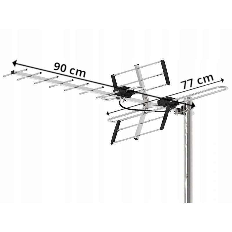 Kryptinė DVB-T2 antena ATD31S (MUX8) 1 Kryptinė DVB-T2 antena ATD31S (MUX8) 1