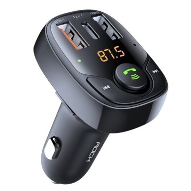 ROCK B301 FM Bluetooth MP3 automobilinis siųstuvas su 36W greitu įkrovimu