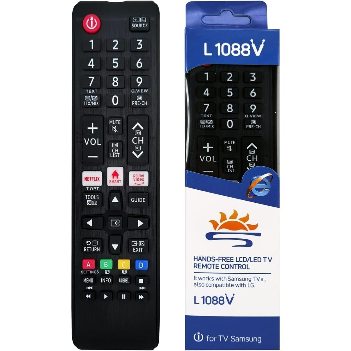 L1088V universalus nuotolinio valdymo pultas Samsung Smart TV televizoriams 1 L1088V universalus nuotolinio valdymo pultas Samsung Smart TV televizoriams 1