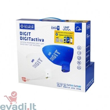 Skaitmeninė antena TELMOR DIGIT ACTIVA  Balta 2