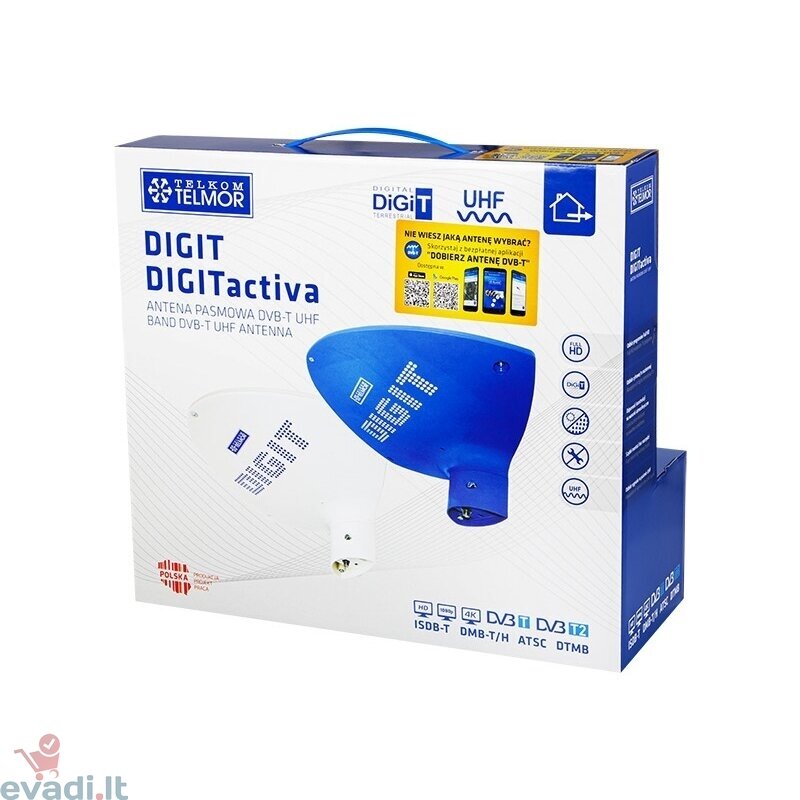 Skaitmeninė antena TELMOR DIGIT ACTIVA  Balta 2