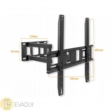 TV Laikiklis LXLCD107P, VESA 400x400 mm, nuo 23" iki 55" 1 TV Laikiklis LXLCD107P, VESA 400x400 mm, nuo 23" iki 55" 1