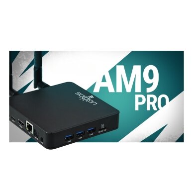 UGOOS AM9 Pro – Android 14 TV priedėlis su Amlogic S905x5-J ir 4K@120fps