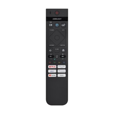 Voice nuotolinio valdymo pultas PH-V17 Philips Ambilight televizoriams su Bluetooth ir pašvietimu Voice nuotolinio valdymo pultas PH-V17 Philips Ambilight televizoriams su Bluetooth ir pašvietimu