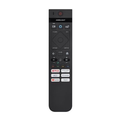 Voice nuotolinio valdymo pultas PH-V17 Philips Ambilight televizoriams su Bluetooth ir pašvietimu Voice nuotolinio valdymo pultas PH-V17 Philips Ambilight televizoriams su Bluetooth ir pašvietimu